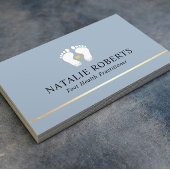 Voetmassage Therapist Podiatrist Dusty Blue Visitekaartje