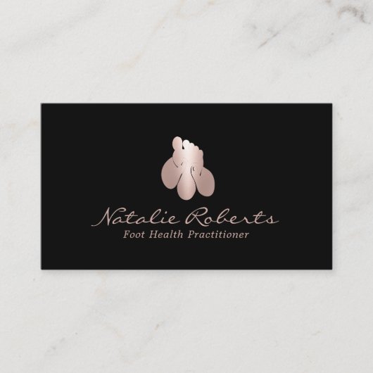 Voetmassage Therapist Podiatrist Pedicure Visitekaartje (Voorkant)