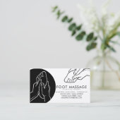 Voetmassage Therapist Soles Feet Visitekaartje (Staand voorkant)