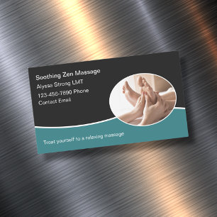 Voetmassagetherapeut Magnetische Zakelijke Kaarten Magnetisch Visitekaartje