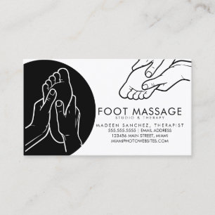 Voetmassagetherapeut Zolen Voeten Visitekaartje