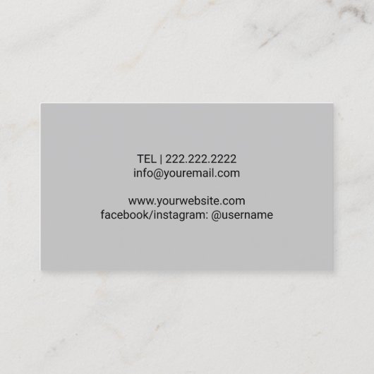 Voetmassagetherapie Aangepaste Logo reflexologisch Visitekaartje (Achterkant)