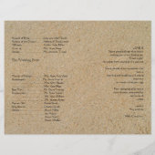 Voetnoten in het zand-weddenschap-programma (Achterkant)