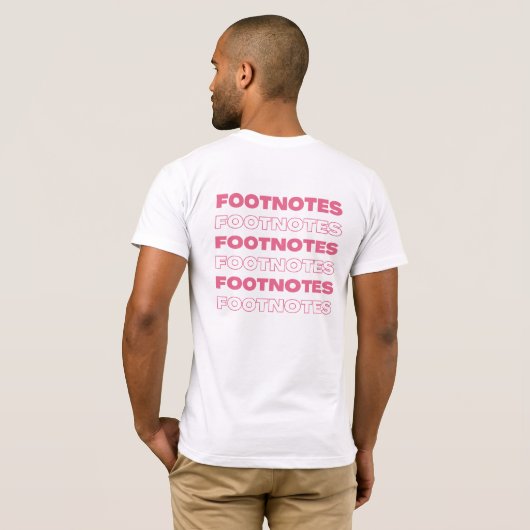 Voetnoten Personeel Shirt (Achterkant volledig)