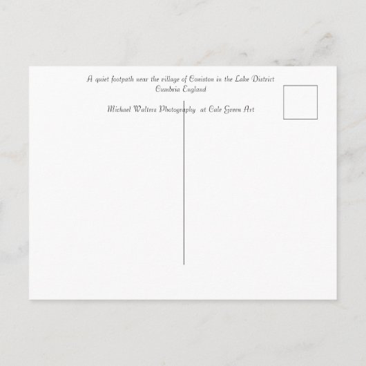 Voetpad Coniston Engeland kaart (Achterkant)