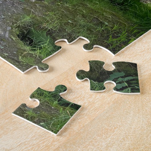 Voetpad door Bossen op het eiland Bute Scotland Legpuzzel (Zijkant)