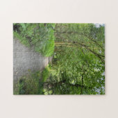 Voetpad door Bossen op het eiland Bute Scotland Legpuzzel (Horizontaal)