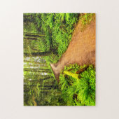 Voetpad in het bospark legpuzzel (Verticaal)