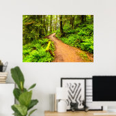 Voetpad in het bospark poster (Thuiskantoor)