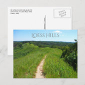 Voetpad vanaf Overlook, Loess Hills State Park IA Briefkaart (Voorkant / Achterkant)