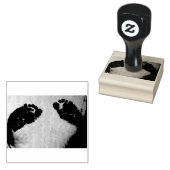 VOETPRINEN RUBBERSTEMPEL (Gestempeld)