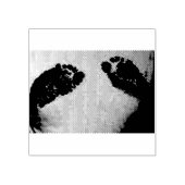 VOETPRINEN RUBBERSTEMPEL (Afrduk)