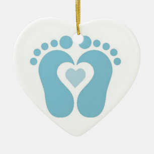 ***VOETPRINTEN VAN BABY BOY** CHRISTMAS ORNAMENT