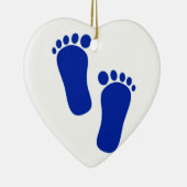 ***VOETPRINTEN VAN BABY BOY** CHRISTMAS ORNAMENT (Rechts)
