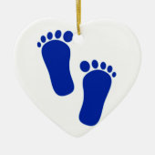 ***VOETPRINTEN VAN BABY BOY** CHRISTMAS ORNAMENT (Voorkant)