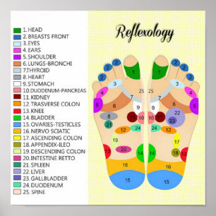 voetreflexologie 12x12 inch poster