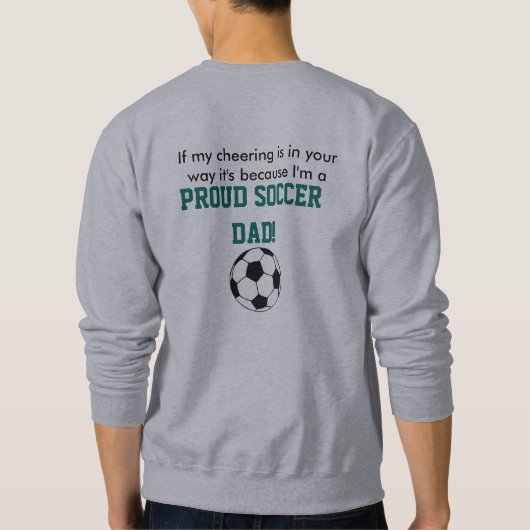 Voetshirt van de voetbalvader trui (Achterkant)