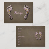 voetspa visitekaartje (Voorkant / Achterkant)