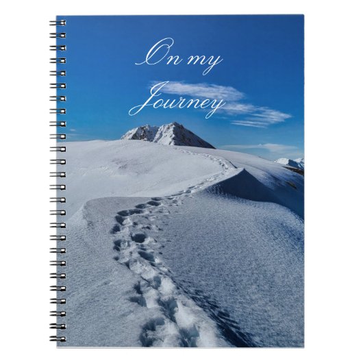 Voetsporen in het Sneeuw Notitieboek (Voorkant)
