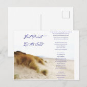 voetsporen in het zand briefkaart (Voorkant / Achterkant)