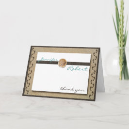 Voetsporen in het Zand Dank Je Wel Bedankkaart