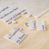 voetsporen in het zand legpuzzel (Zijkant)