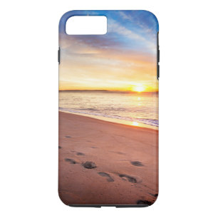 Voetsporen in het Zand Stevige Telefoonhoes iPhone 8/7 Plus Hoesje