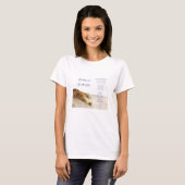 voetsporen in het zand t-shirt (Voorkant volledig)