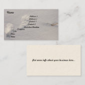 Voetsporen van wilde dieren in sneeuw visitekaartje (Voorkant / Achterkant)