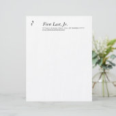 voetstappen briefhoofd sjabloon (Staand voorkant)