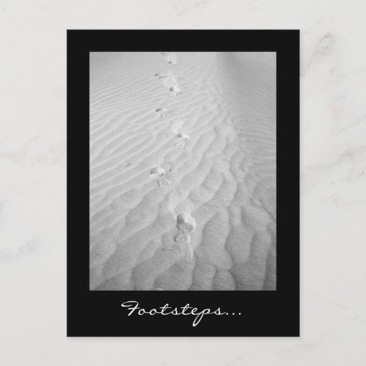 Voetstappen... Briefkaart (Voorkant)