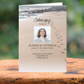 Voetstappen In Zand Beach Foto's Viering van het L Programma