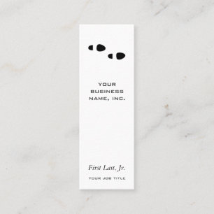 voetstappen mini visitekaartje