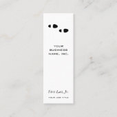 voetstappen mini visitekaartje (Voorkant)