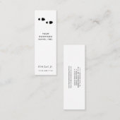 voetstappen mini visitekaartje (Voorkant / Achterkant)