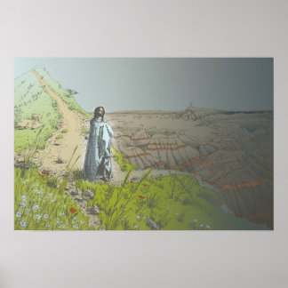 Voetstappen naar het kruisje poster