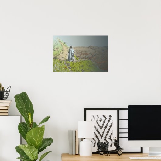 Voetstappen naar het kruisje poster (Thuiskantoor)