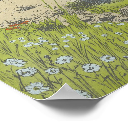 Voetstappen naar het kruisje poster (Hoek)