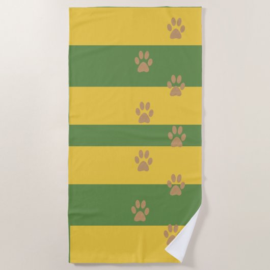 voetstappen Strandlaken (Voorkant)