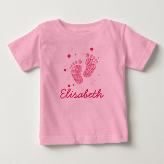 Voetstappen van baby meisje (Voorkant)