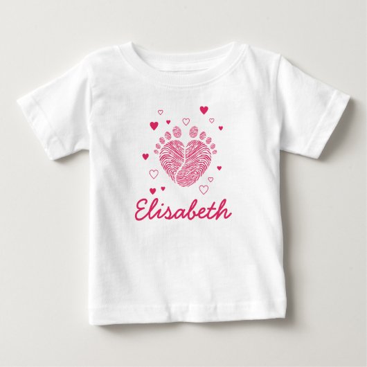 Voetstappen van baby meisje (Voorkant)