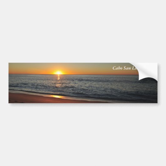 Voetstappen van de Sunrise - Cabo Bumpersticker (Voorkant)