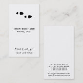 voetstappen visitekaartje (Voorkant / Achterkant)