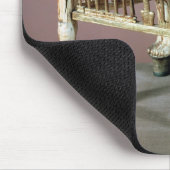 Voetsteen die aan het begin door de kinderkoning w muismat (Hoek)