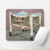 Voetsteen die aan het begin door de kinderkoning w muismat (Met muis)