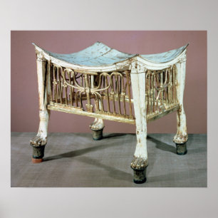 Voetsteen die aan het begin door de kinderkoning w poster