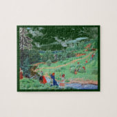 Voetstoffen in een veld legpuzzel (Horizontaal)