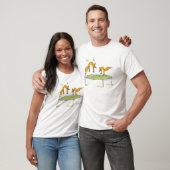 Voetstoffen op trampoline t-shirt (Unisex)