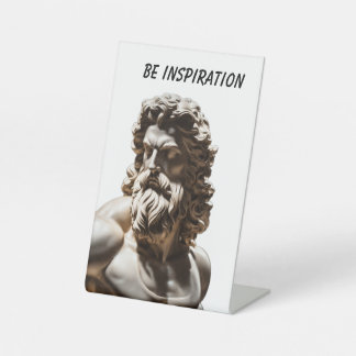 voetstuk, 4" x 6" majestueuze goddelijke buste - Z Reclamebord Met Voetstuk