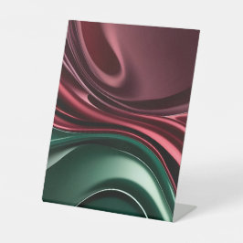 Voetstuk bord in stijlvol abstract grafisch ontwer reclamebord met voetstuk